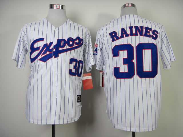Montreal Expos #30 Raines White Pinstripe 1982 Mitchell And Ness Throwback Stitched MLB Jersey Sanguo,We sell and wholesale Montreal Expos #30 Raines White Pinstripe 1982 Mitchell And Ness Throwback Stitched MLB Jersey Sanguo on line form chian!